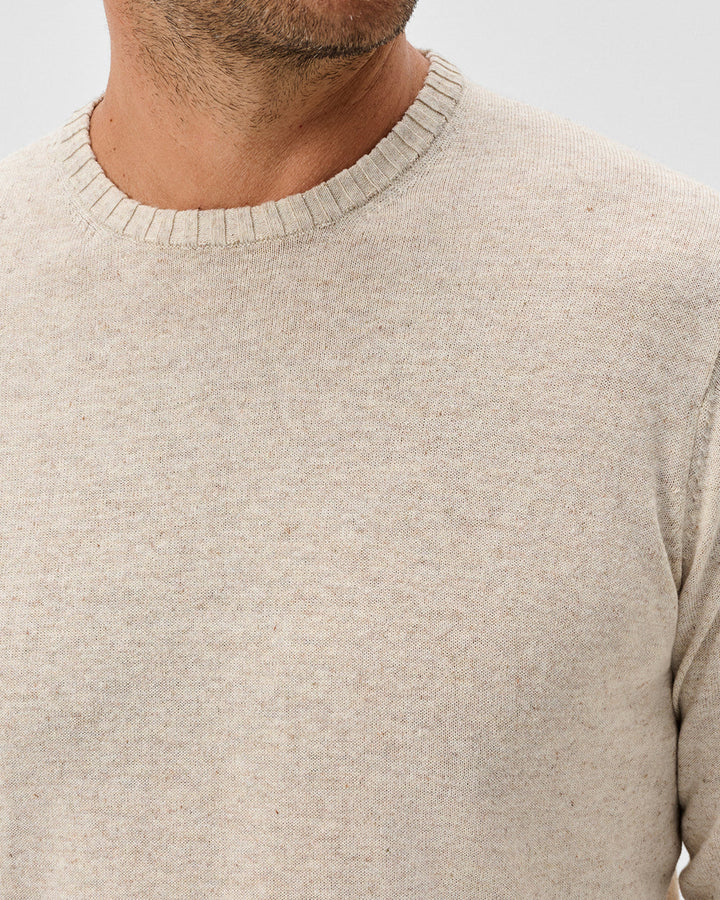 Johnnie-O Albus Crewneck Sweater: Barley