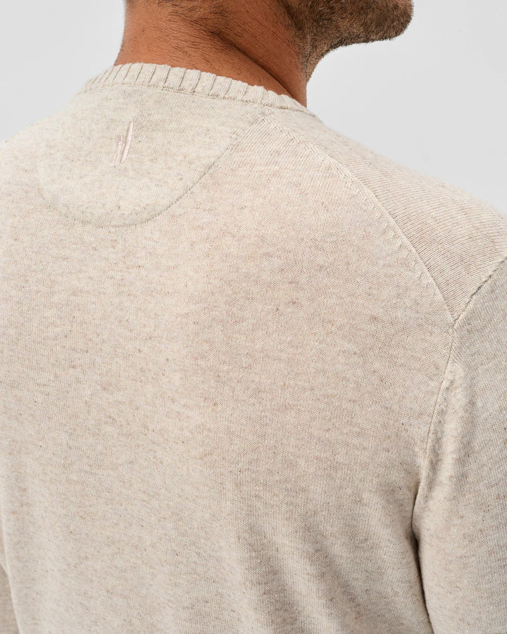 Johnnie-O Albus Crewneck Sweater: Barley