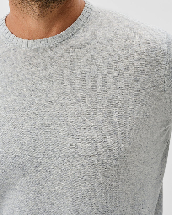 Johnnie-O Albus Crewneck Sweater: Light Gray