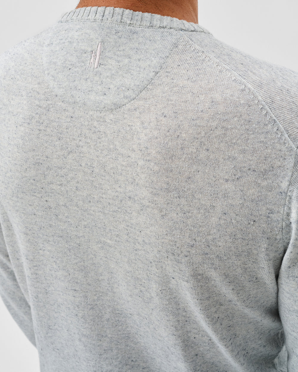 Johnnie-O Albus Crewneck Sweater: Light Gray