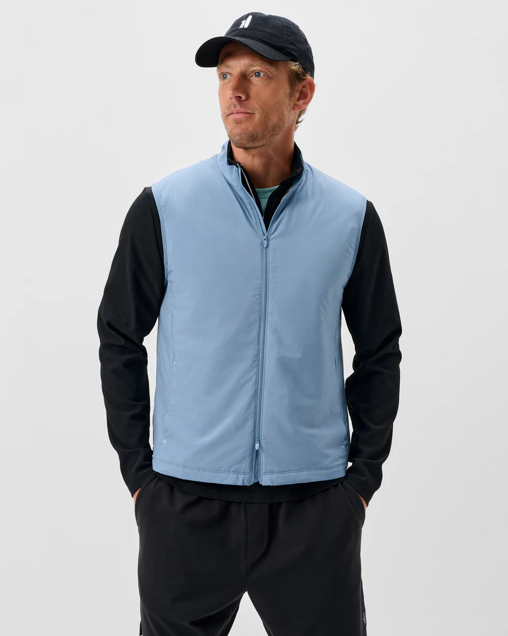 Johnnie-O Charlton Featherweight Performance Vest: Carbon Fiber