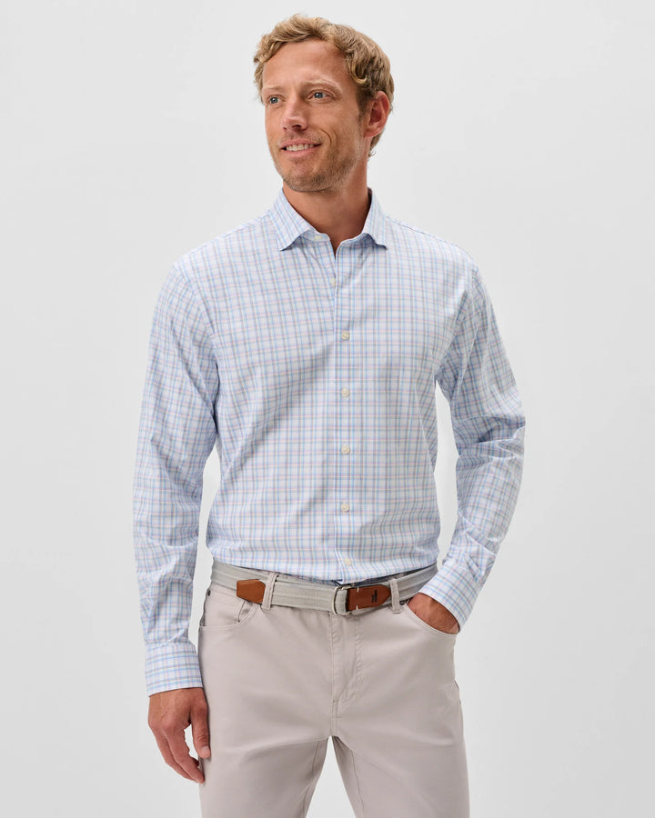 Johnnie-O Everyday Performance Button Down Shirt - Salvadore: White