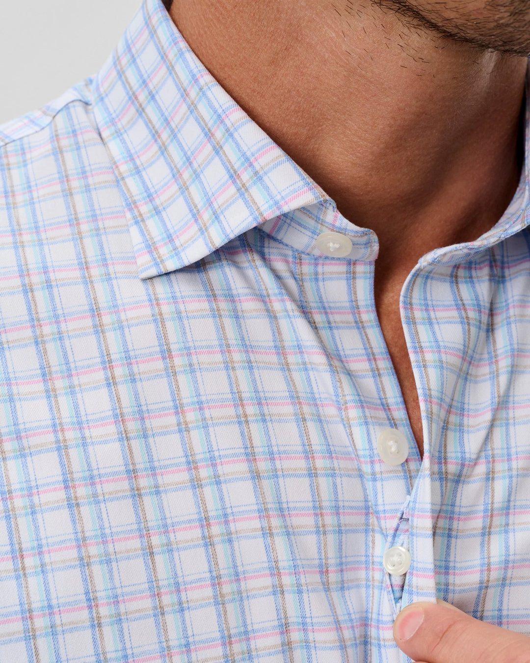 Johnnie-O Everyday Performance Button Down Shirt - Salvadore: White