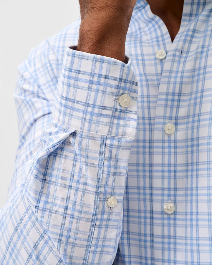 Johnnie-O Everyday Performance Button Down Shirt - Rafael Multi Pane: Wake