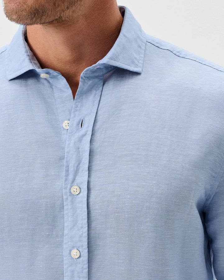 Johnnie-O Linen Button Down Shirt - McCarthy: Maliblu