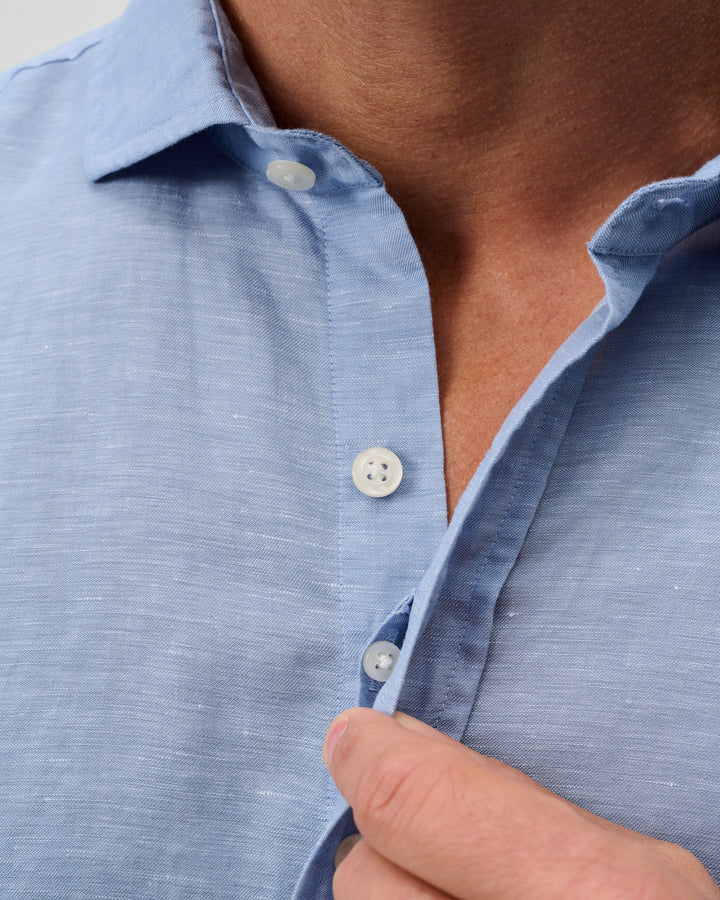 Johnnie-O Linen Button Down Shirt - McCarthy: Maliblu