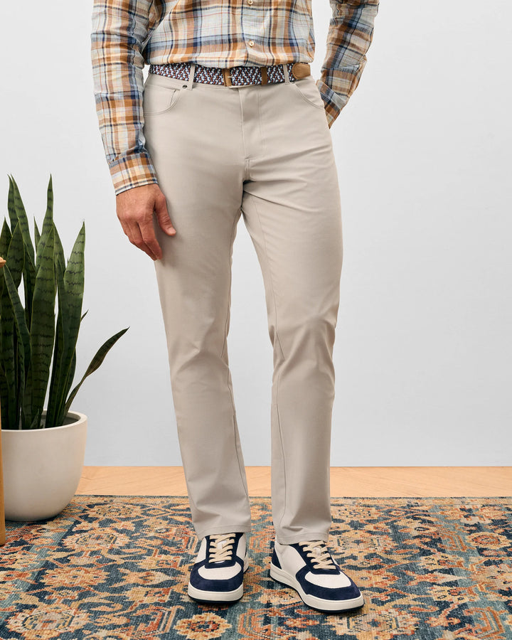 Johnnie-O Gallegos Top Shelf 5-Pocket Pant: Chrome