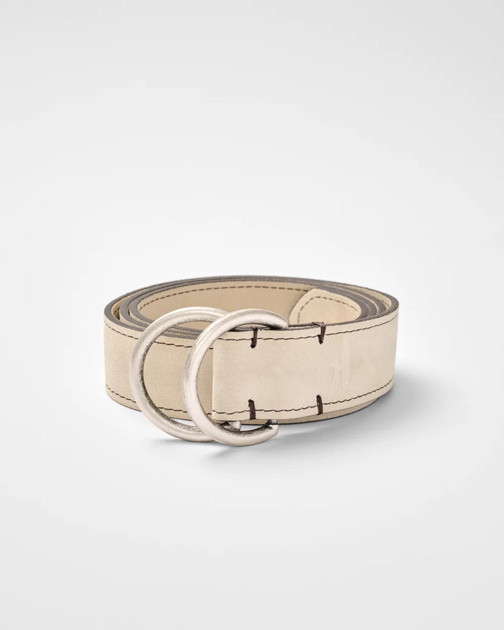 Johnnie-O O-Ring Suede Belt: Light Tan