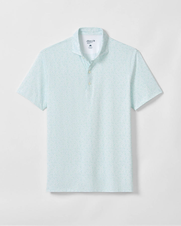 Johnnie-O Performance Jersey Polo - Prawn: Cilantro