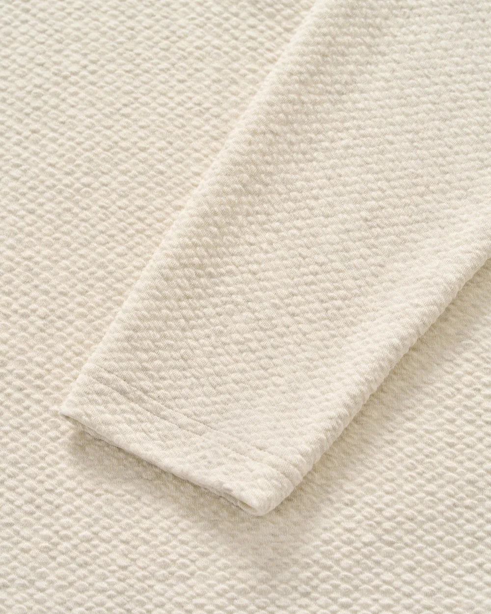 Johnnie-O Ransel Hidden Snap Pullover: Cream
