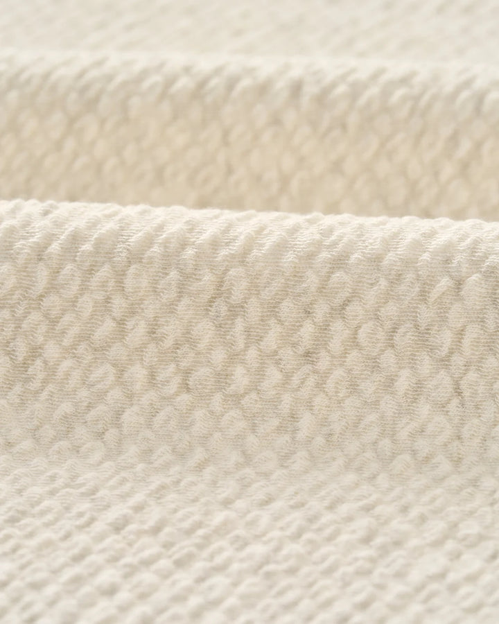 Johnnie-O Ransel Hidden Snap Pullover: Cream