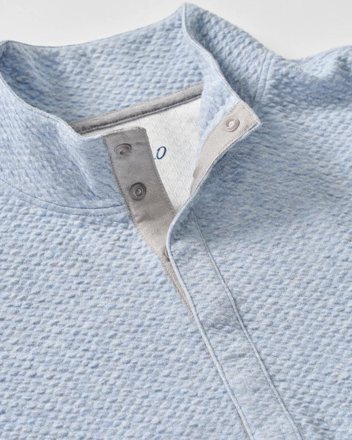 Johnnie-O Ransel Hidden Snap Pullover: Maliblu