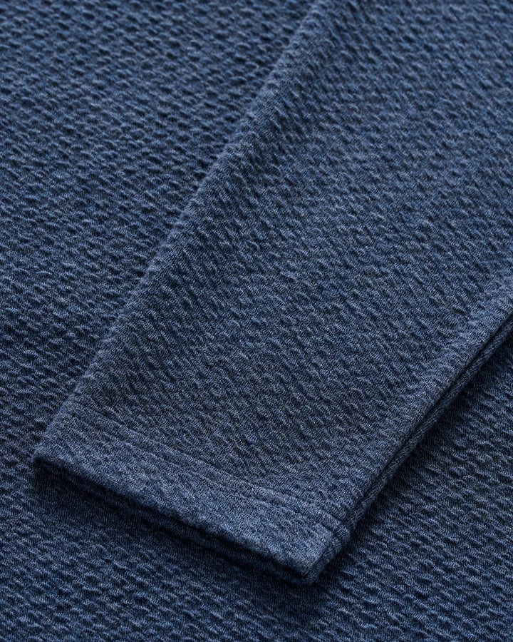 Johnnie-O Ransel Hidden Snap Pullover: Navy