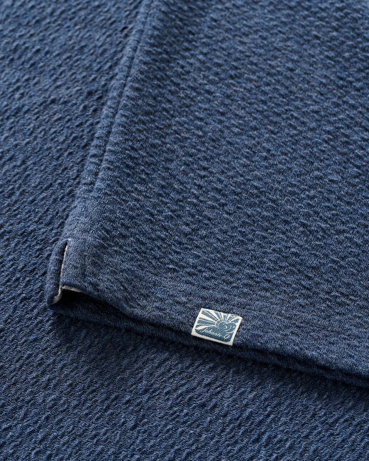 Johnnie-O Ransel Hidden Snap Pullover: Navy