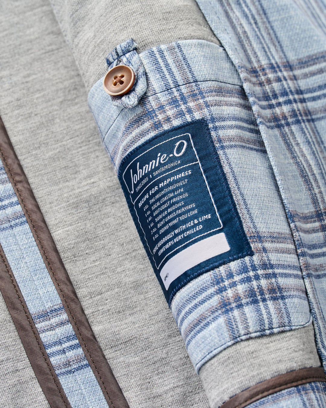Johnnie-O Samuel Top Shelf Printed Knit Sport Coat: Gulf Blue