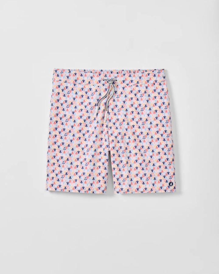Johnnie-O Half Elastic 7" Swim Trunks - Shelly