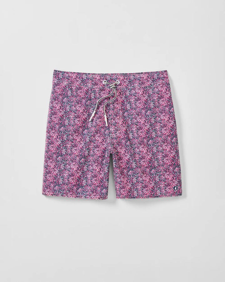 Johnnie-O Half Elastic 7" Swim Trunks - Star Spangled