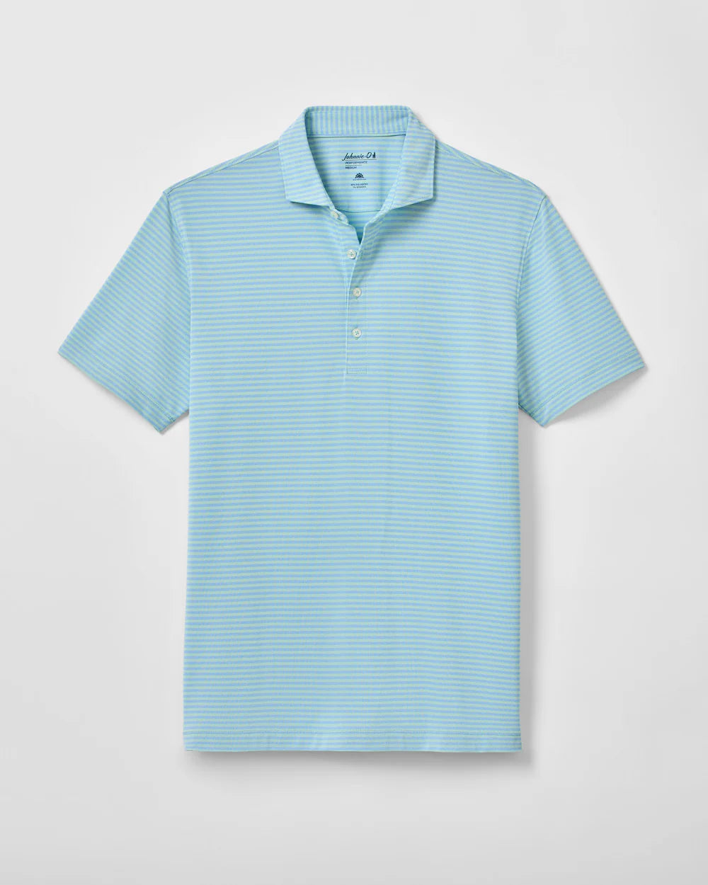 Johnnie-O Performance Stetson Stripe Mesh Polo: Macaw