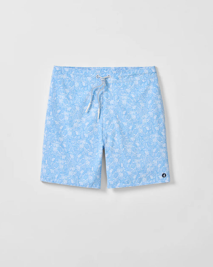 Johnnie-O Half Elastic 7" Swim Trunks - Swingin