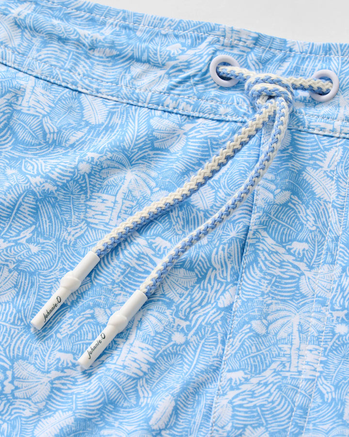 Johnnie-O Half Elastic 7" Swim Trunks - Swingin