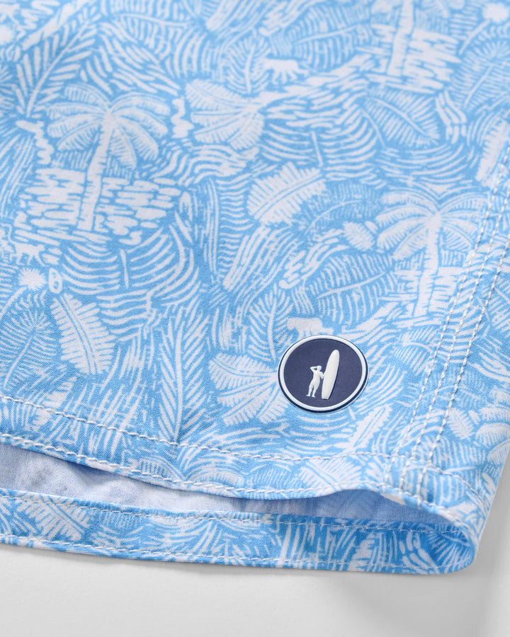 Johnnie-O Half Elastic 7" Swim Trunks - Swingin