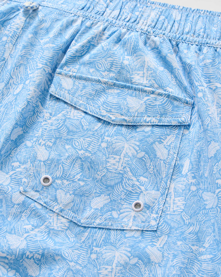 Johnnie-O Half Elastic 7" Swim Trunks - Swingin