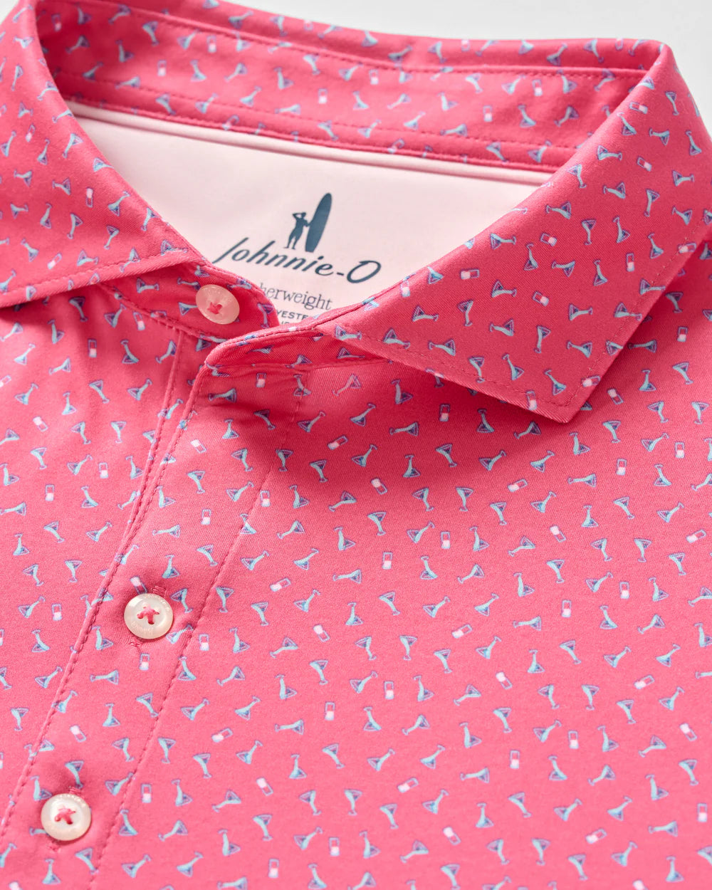 Johnnie-O Performance Featherweight Polo - Tini Dancer: Pink Lemonade