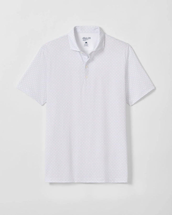 Johnnie-O Performance Jersey Polo - Torres: White
