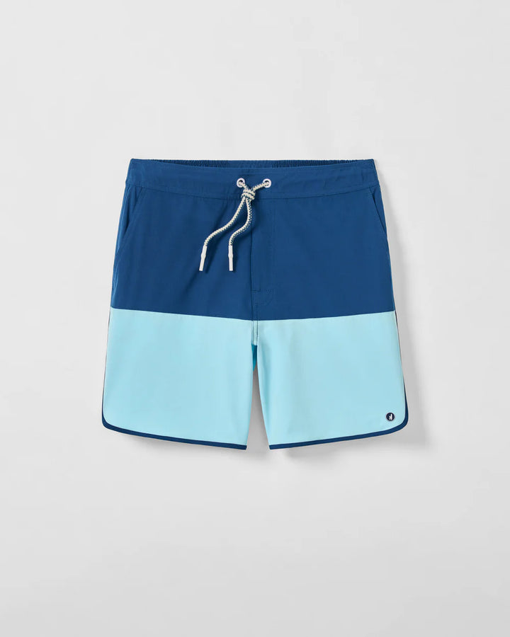 Johnnie-O Half Elastic 7" Swim Trunks - Tully: Sport Navy