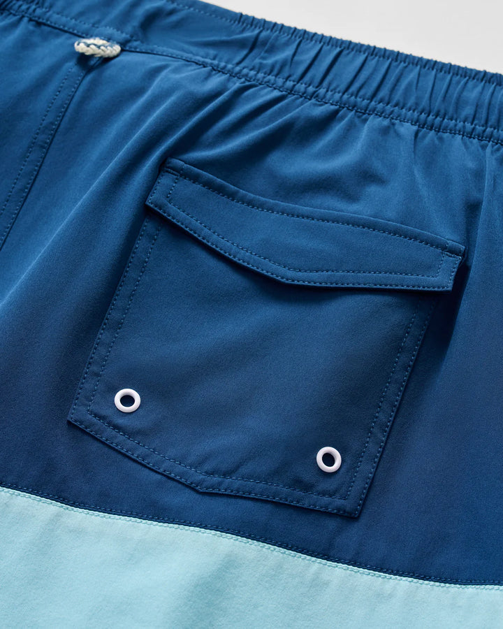 Johnnie-O Half Elastic 7" Swim Trunks - Tully: Sport Navy