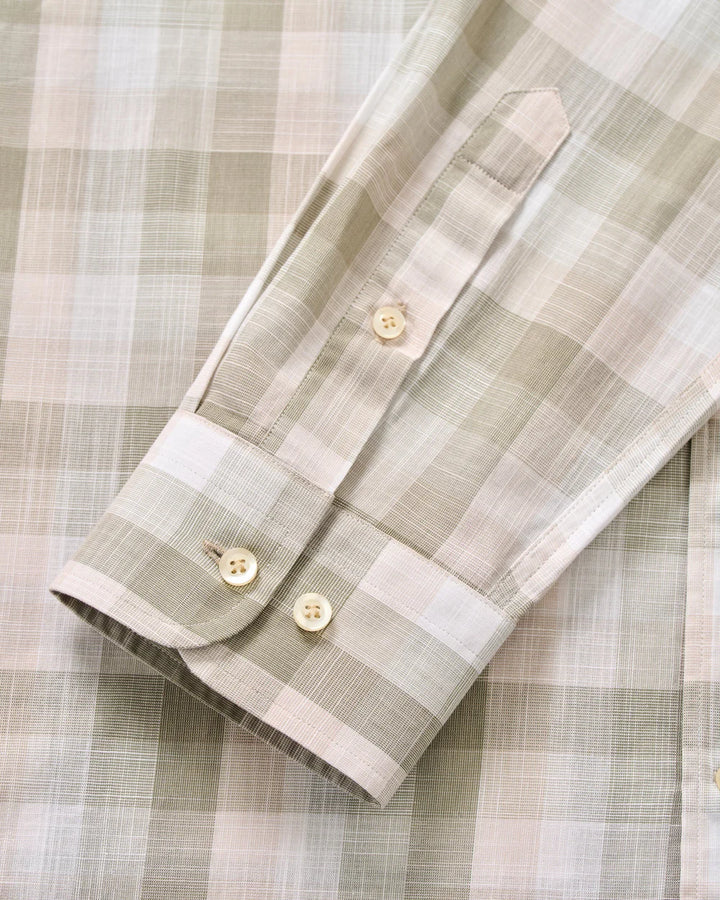 Johnnie-O Cotton Button Down Shirt - Umstead Plaid: Sage