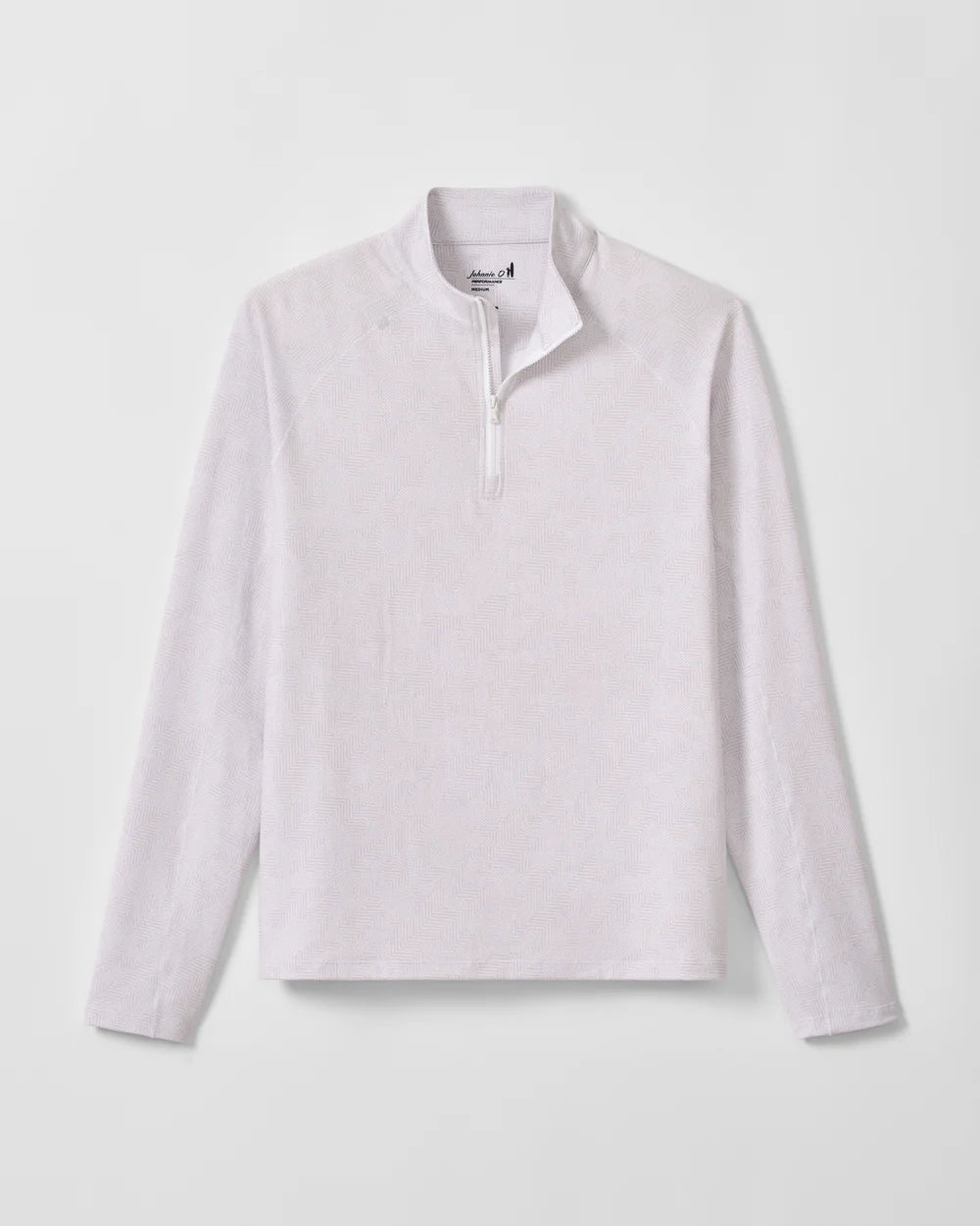 Johnnie-O Viktor Printed Camo 1/4 Zip Pullover: White