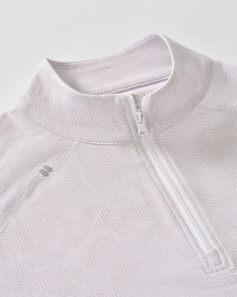 Johnnie-O Viktor Printed Camo 1/4 Zip Pullover: White