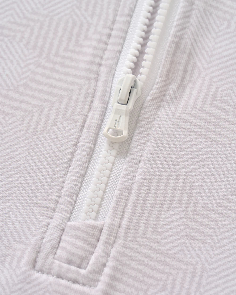 Johnnie-O Viktor Printed Camo 1/4 Zip Pullover: White