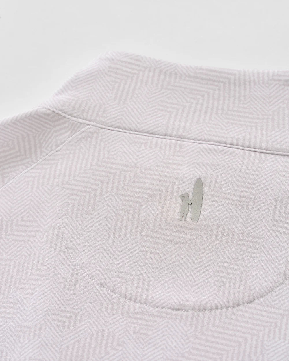 Johnnie-O Viktor Printed Camo 1/4 Zip Pullover: White