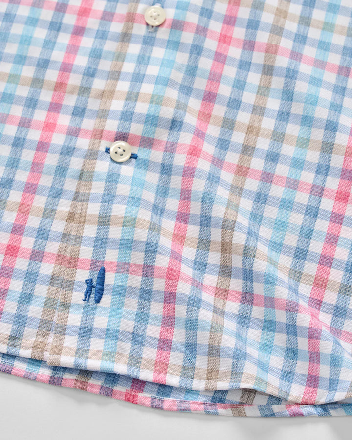 Johnnie-O Everyday Performance Button Down Shirt - Yosef Check: Navy