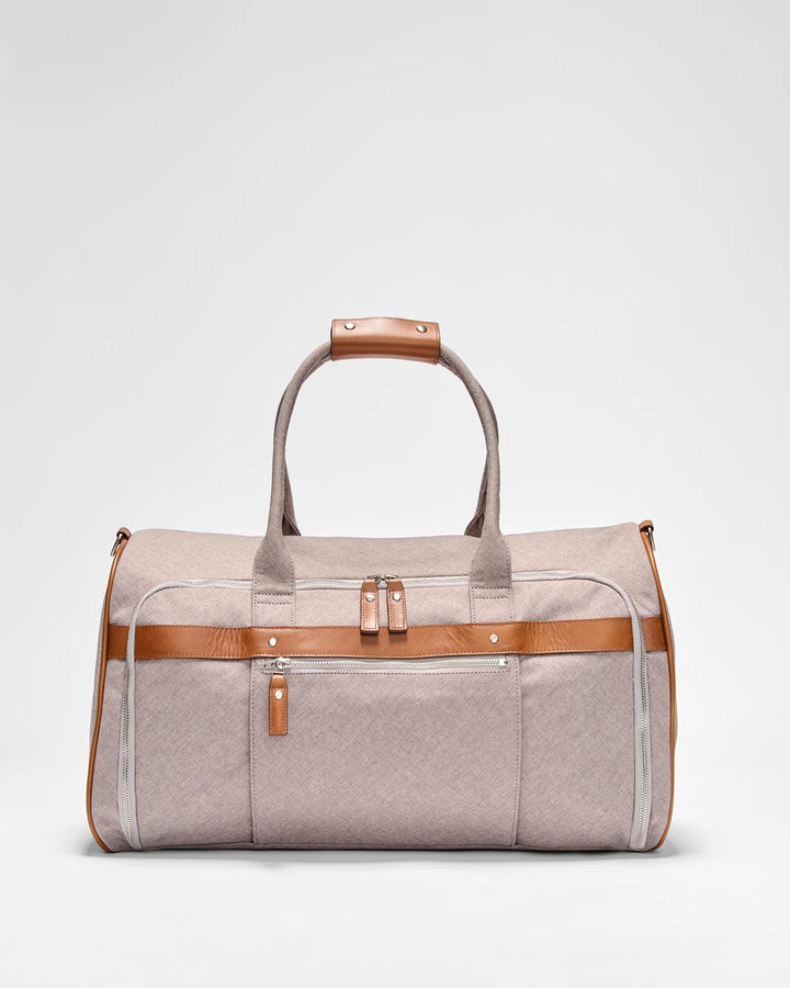 Johnnie-O Luxe Front Zip Duffel: Gray