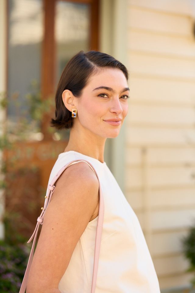 Brackish Rectangle Stud Earring: Sloane