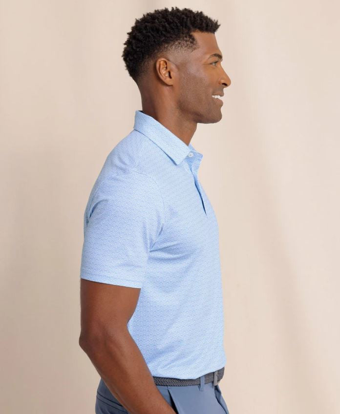 Southern Tide Driver ST Geo Polo: Boat Blue