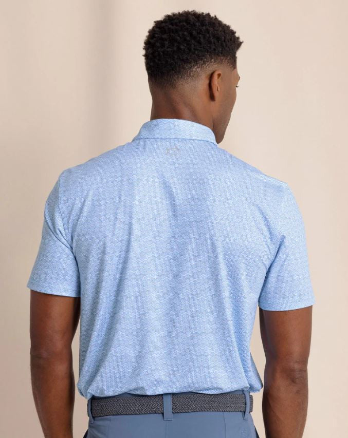 Southern Tide Driver ST Geo Polo: Boat Blue