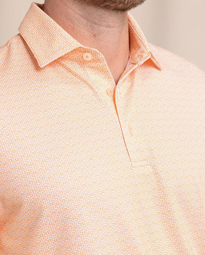 Southern Tide Driver ST Geo Polo: Cantaloupe