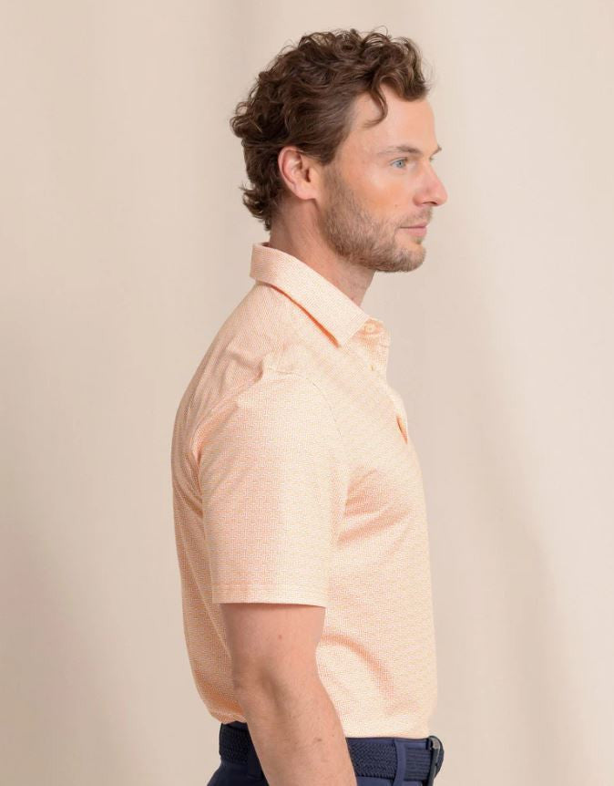 Southern Tide Driver ST Geo Polo: Cantaloupe