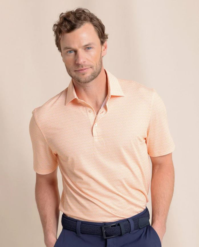 Southern Tide Driver ST Geo Polo: Cantaloupe