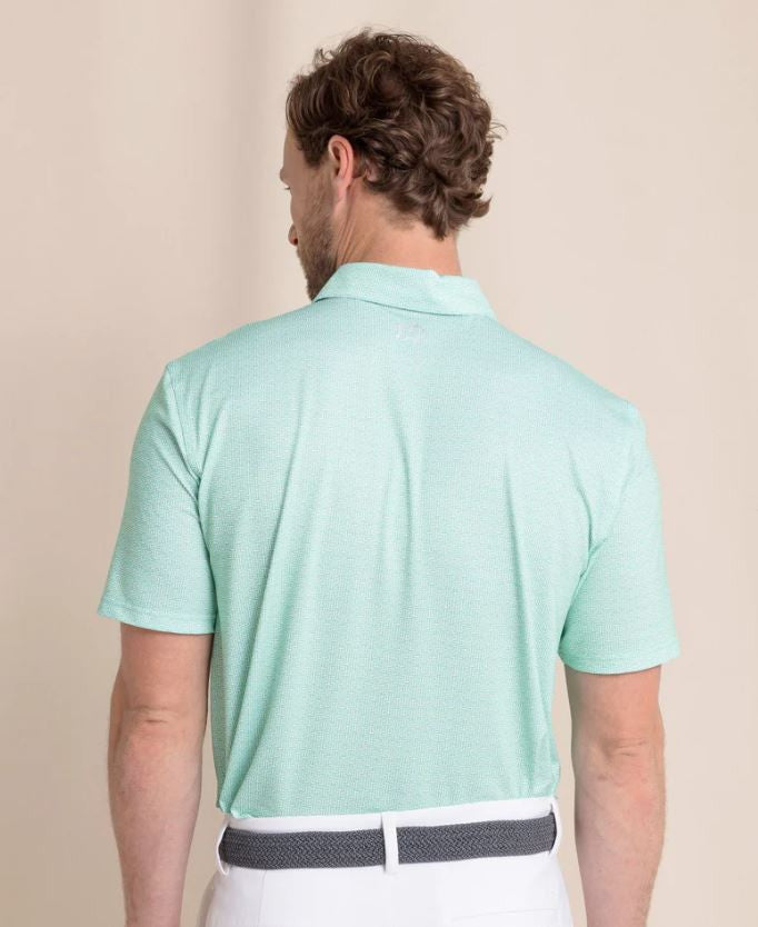 Southern Tide Driver ST Geo Polo: Jade Green