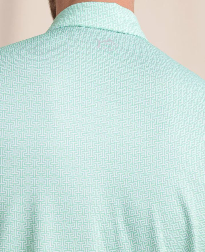 Southern Tide Driver ST Geo Polo: Jade Green