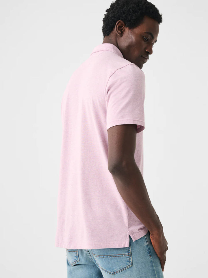 Faherty Movement™ Short-Sleeve Polo: Lavender Mineral