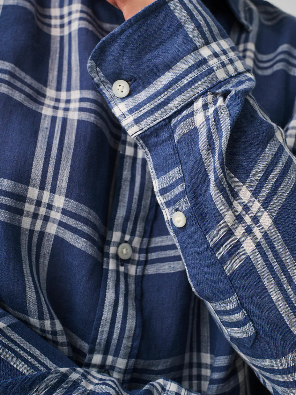 Craig Faherty Faherty Linen Laguna Shirt: Jetty Plaid – Craig Reagin Clothiers