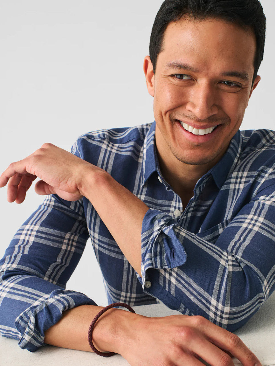 Craig Faherty Faherty Linen Laguna Shirt: Jetty Plaid – Craig Reagin Clothiers