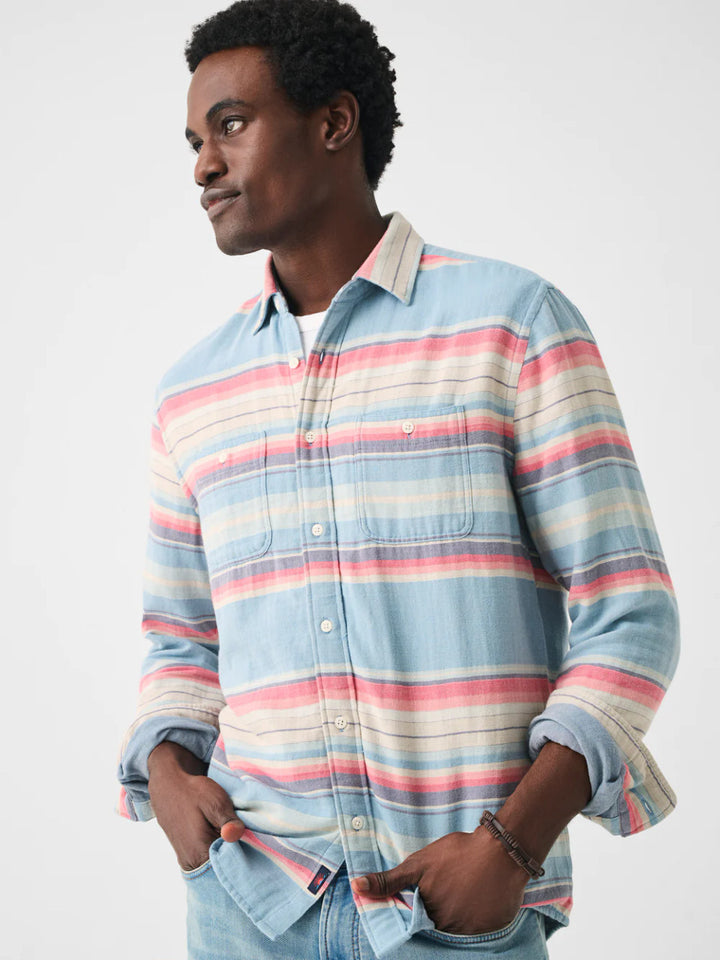 Faherty The Malibu Shirt: Paradise Rose