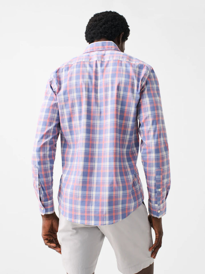 Faherty The Movement™ Shirt: Pacific Rose Plaid